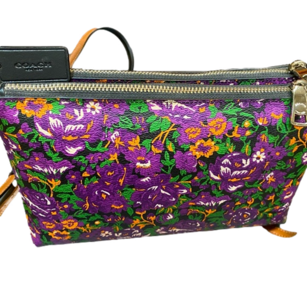Coach - flower print small shoulder/crossbody bag - Picture 3 of 4